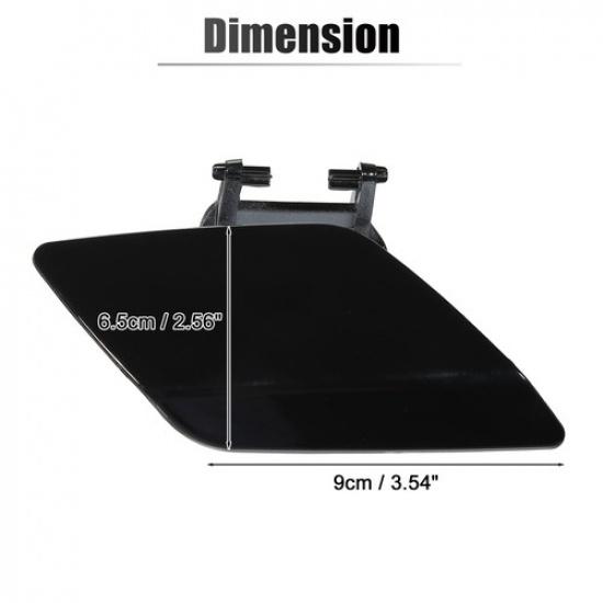 Car Front Right Side Bumper Washer Nozzle Cover Fit for Mercedes-Benz E550 Black