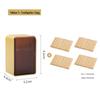Wall-Mounted Flip-Top Toothpick Holder - Creative Plastic Design for Home and Restaurant