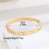 High-End Titanium Steel Women's Bracelets with Diamonds - Fashionable European & American Design, Non-Fading, Niche Style