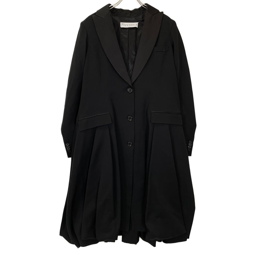 J.W.Anderson CO0100PG0011999 Black tapered tuxedo coat coat UK12 blackUsed
