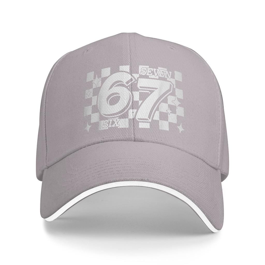 Checkered Six Seven 6 7 Meme Gen Alpha Slang Baseball Cap Outdoor Sports Sun-Proof Trucker Hat Female Men y2k Cool Baseball Caps