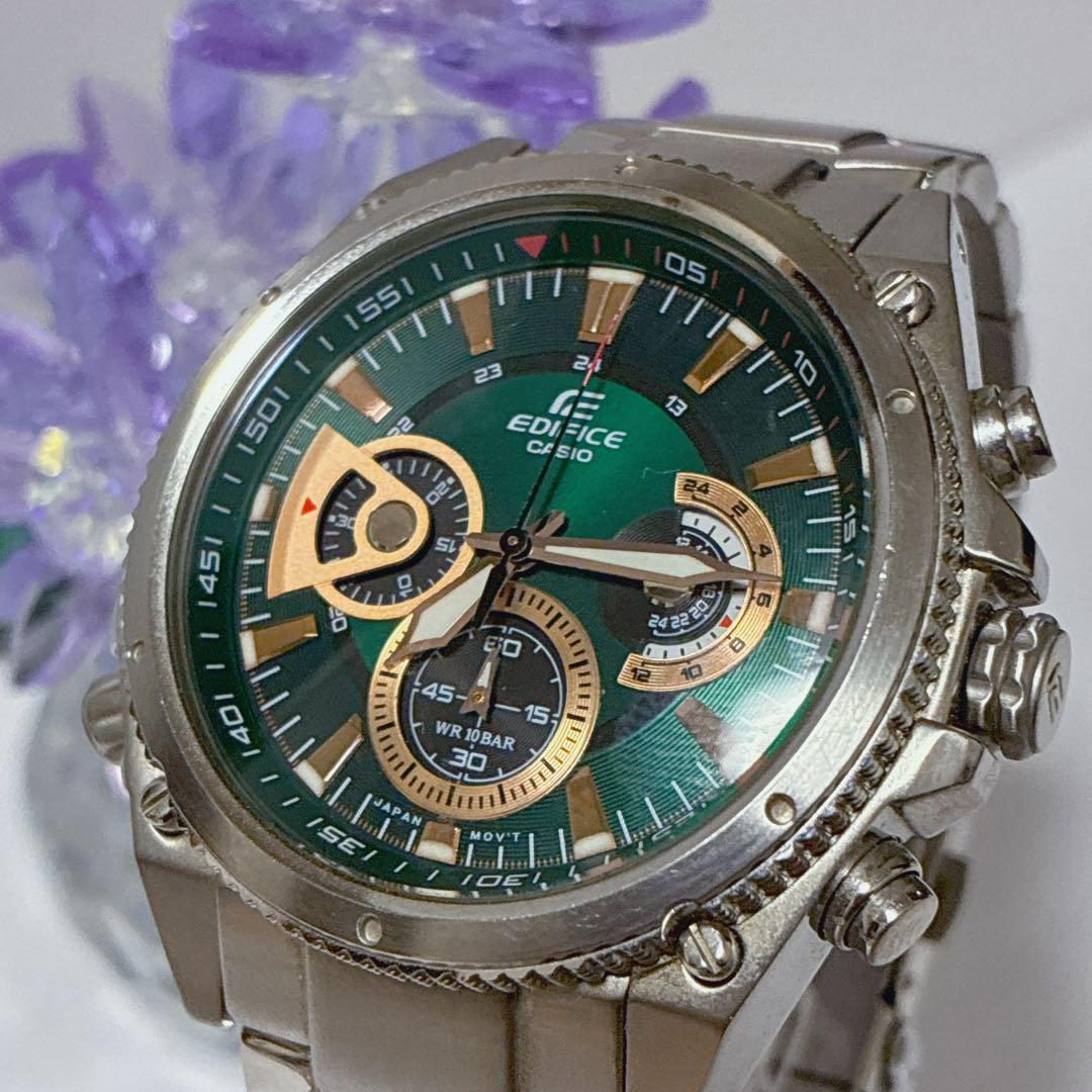 Used [Rare Color] CASIO EDIFICE Casio Edifice Green