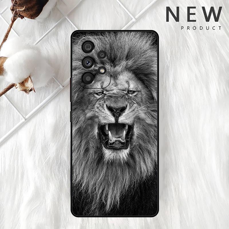 Wolf Löwe Tier Hülle Für Samsung Galaxy A54 A52 A14 5G A53 A12 A13 A71 A23 A34 A33 A21s Handyhülle