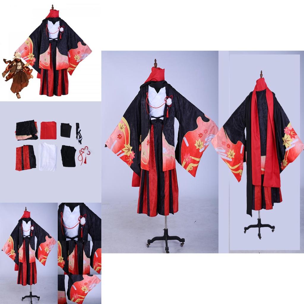 Glorious Genshin Impact Kaedehara Kazuha Cosplay Outfit For Xmas Halloween Party