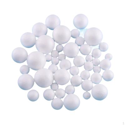 48x Boules de Mousse Blanches Rondes Artisanat Projets d'Art Sphère Polystyrène pour Célébration