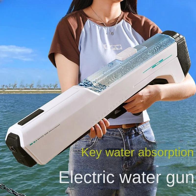 Powerful Squirt Automatic Water Suction Water Blasters for Kids Gift Large Electric Gun Laser Water Night Water Gun for Adults