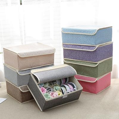 Fashion Sorft Multi-Slot Bra Organizer Clothes Box Underwear Folding Storage Socks Container