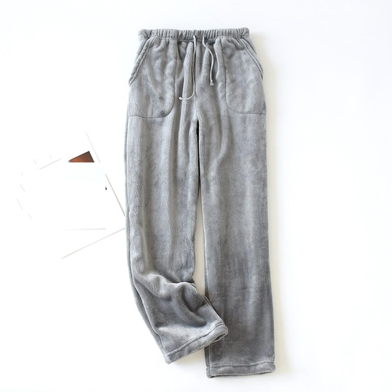 

Женские теплые флисовые карманы, пижамы, теплые повседневные брюки, домашние брюки XL