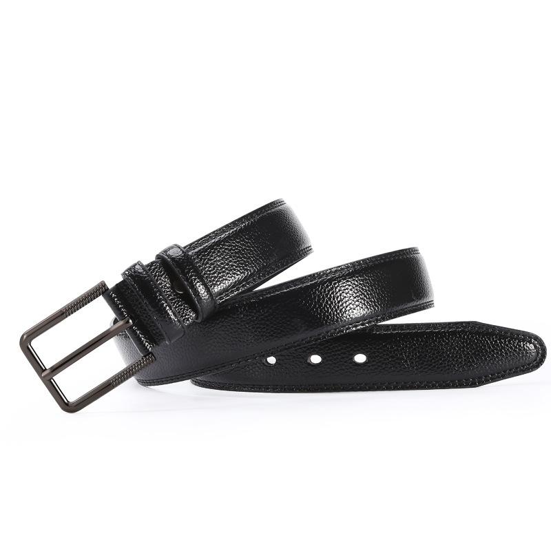Belt Men'S Classic Business Pin Buckle Belt Casual Trousers Jeans Cowhide Belt