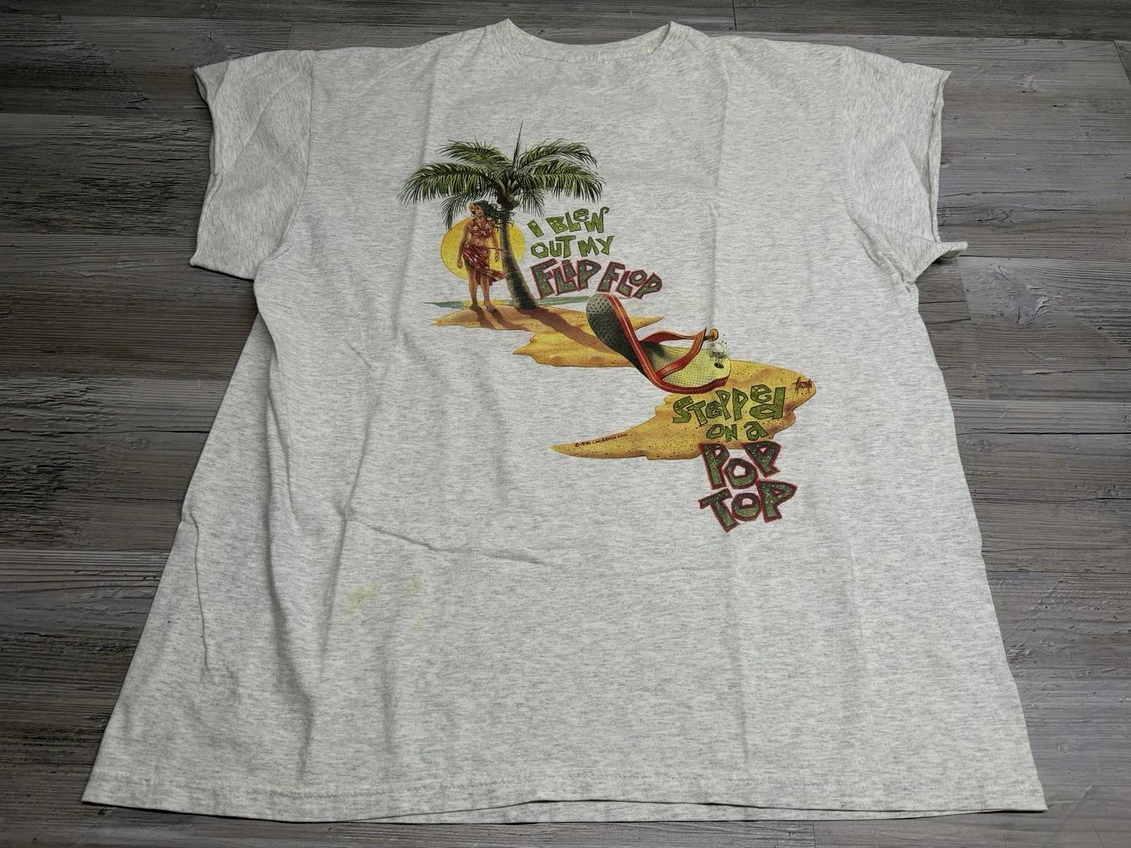 

Vintage Margaritaville Shirt Summer Beach Party Parrot 90s RARE Double Sided 2XL 2XL