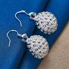 Charm 925 Sterling Silver Exquisite Sea Urchin Earrings for Women Fashion Wedding Party Jewelry Accessories