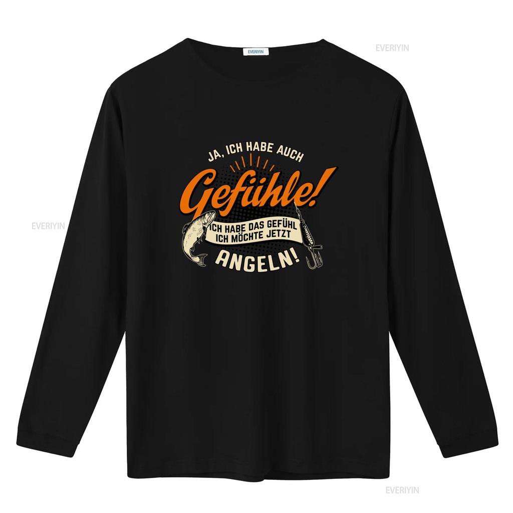 Angler Fishing Feel T Shirt for Men with Funny Sayings Ich Habe Das Gefühl Möchte Jetzt Angeln vintage Washed Unisex