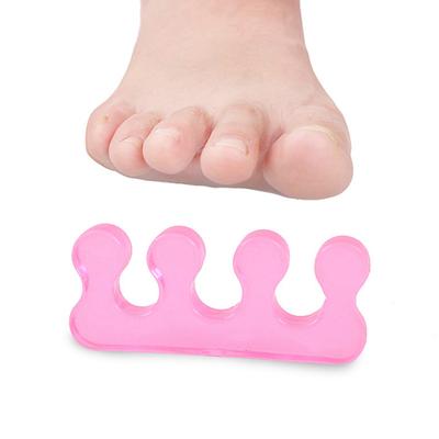Strumento per pedicure manicure distanziatore flessibile per dita dei piedi in silicone morbido da 2 pezzi
