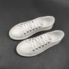 Men's White Shoes European Station Men's Shoes Light Luxury High-end Boys Versatile Shoes White Shoes Leather Board Shoes Men's Trendy Shoes
