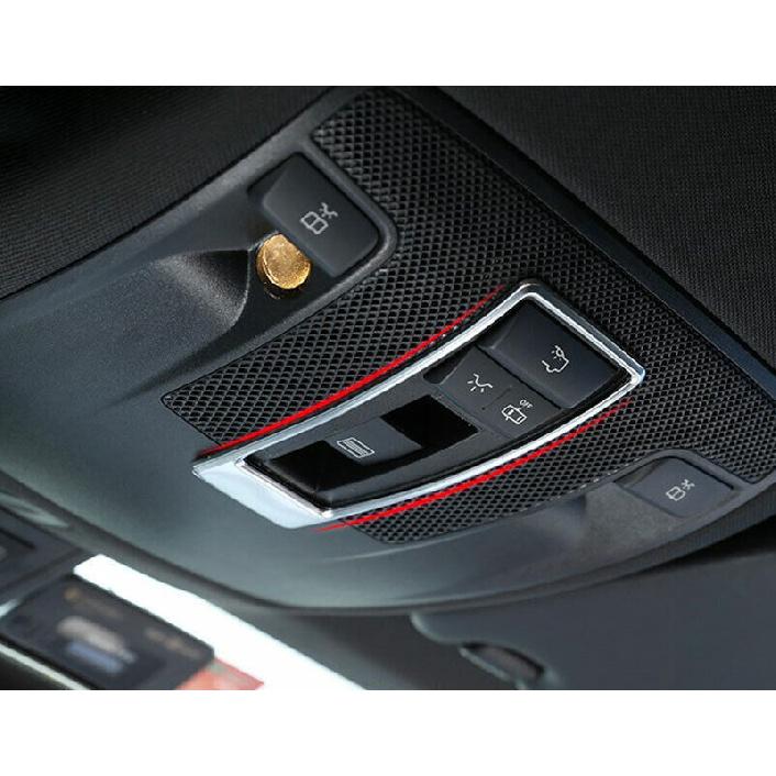 Inner Front Reading Light Cover Trim Fit For Benz GLA CLA 2013- ABS Silver