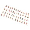 24 Pairs Mixed Color Clip-on Earrings Suitable for Non-perforated Ears Lovely Animals Flowers Heart Fruit Earrings Set