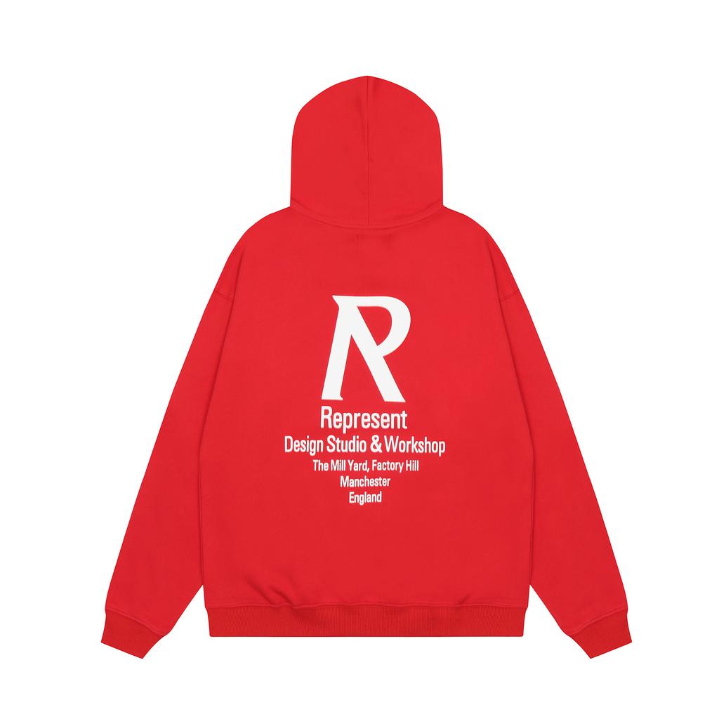 Cross-border European and American Trendy Brands REPRESENT Micro-label Letter-printed Hoodie Sweater Men's and Women's American High Street Jackets