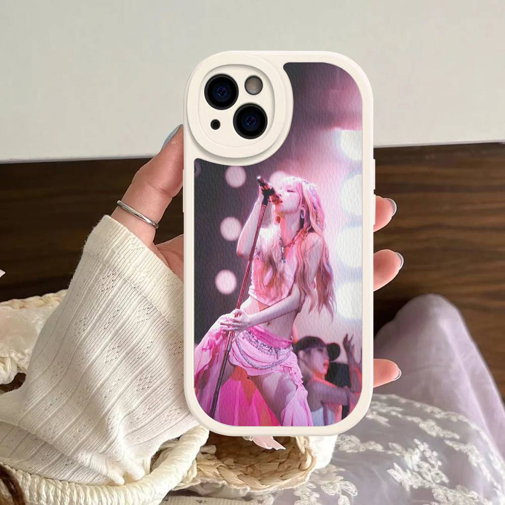 Korean Girl Group Song Yuqi Phone Case For iPhone 16 15 14 13 12 11 Pro Max Plus Leather Soft Cover