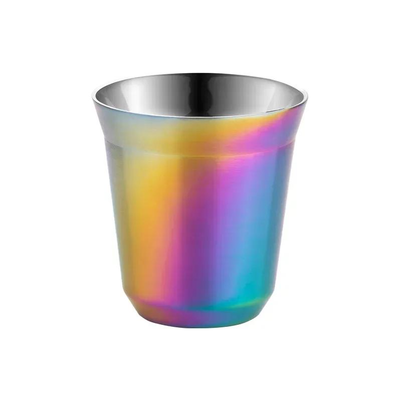 Stainless Steel Espresso Cups Double Walled Vacuum Insulated,Heat Resistant Coffee Cups Unbreakable Stemless Tumbler Small Cup