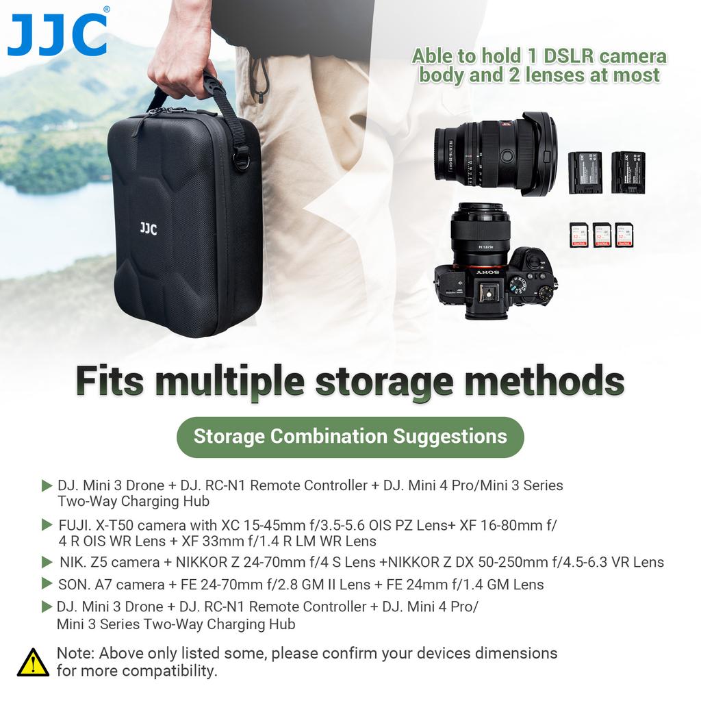Borsa Rigida da Viaggio JJC per Fotocamera Per Sony A7 V A7V A7M5 A7R5 A7IV V A7III II A7 Canon R6 Mark II R8 R7 R5 R Nikon Z8 Z5 Fuji XT50