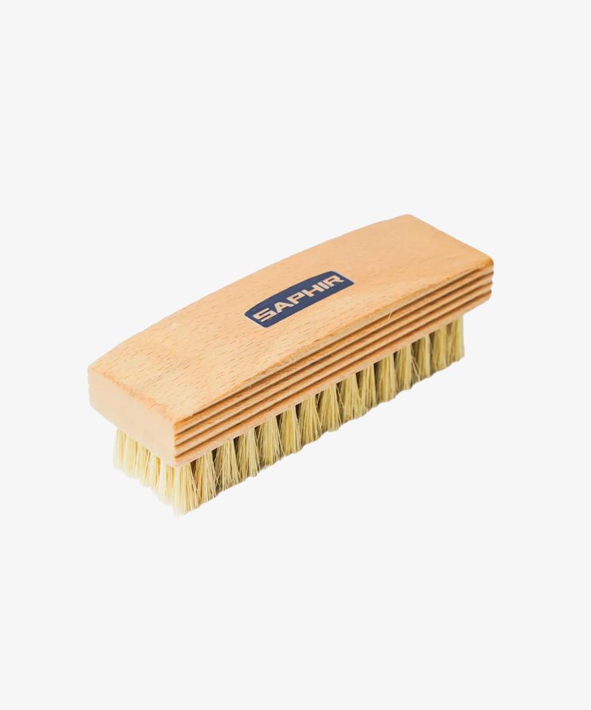 Saphir Shoe Dust Removal & Polishing Boar Bristle Brush 12.5Cm