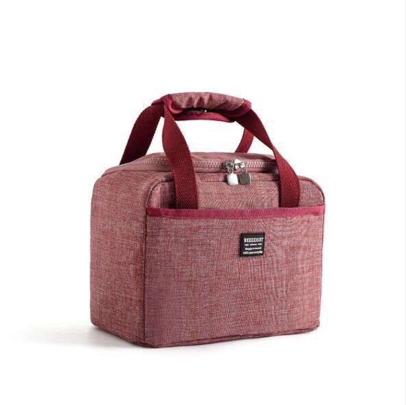 Thickened Aluminum Foil Insulated Lunch Bag, Portable Waterproof Thermal Bento Box Storage Pouch for Office School Picnic
