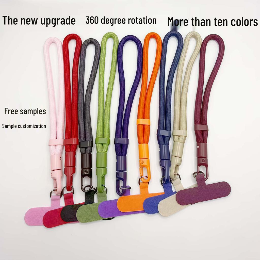 Adjustable Wrist Phone Lanyard with Self-Locking Sturdy Clip - New Style Short Polyester Hand Rope