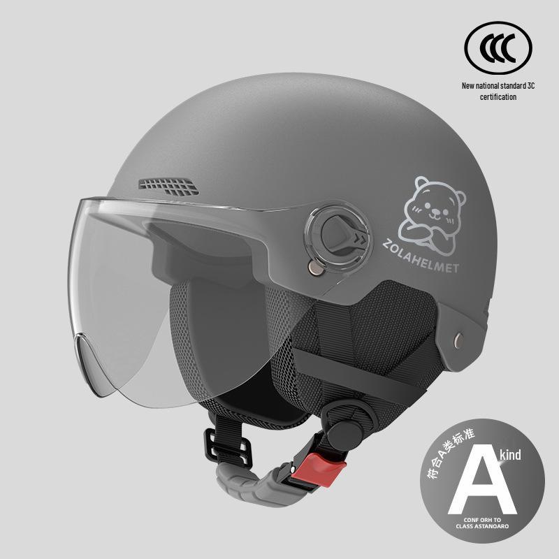 Women's Lightweight Ventilated Electric Scooter Helmet with Sun & Ear Protection - All-Season 3C Certified Half Helmet