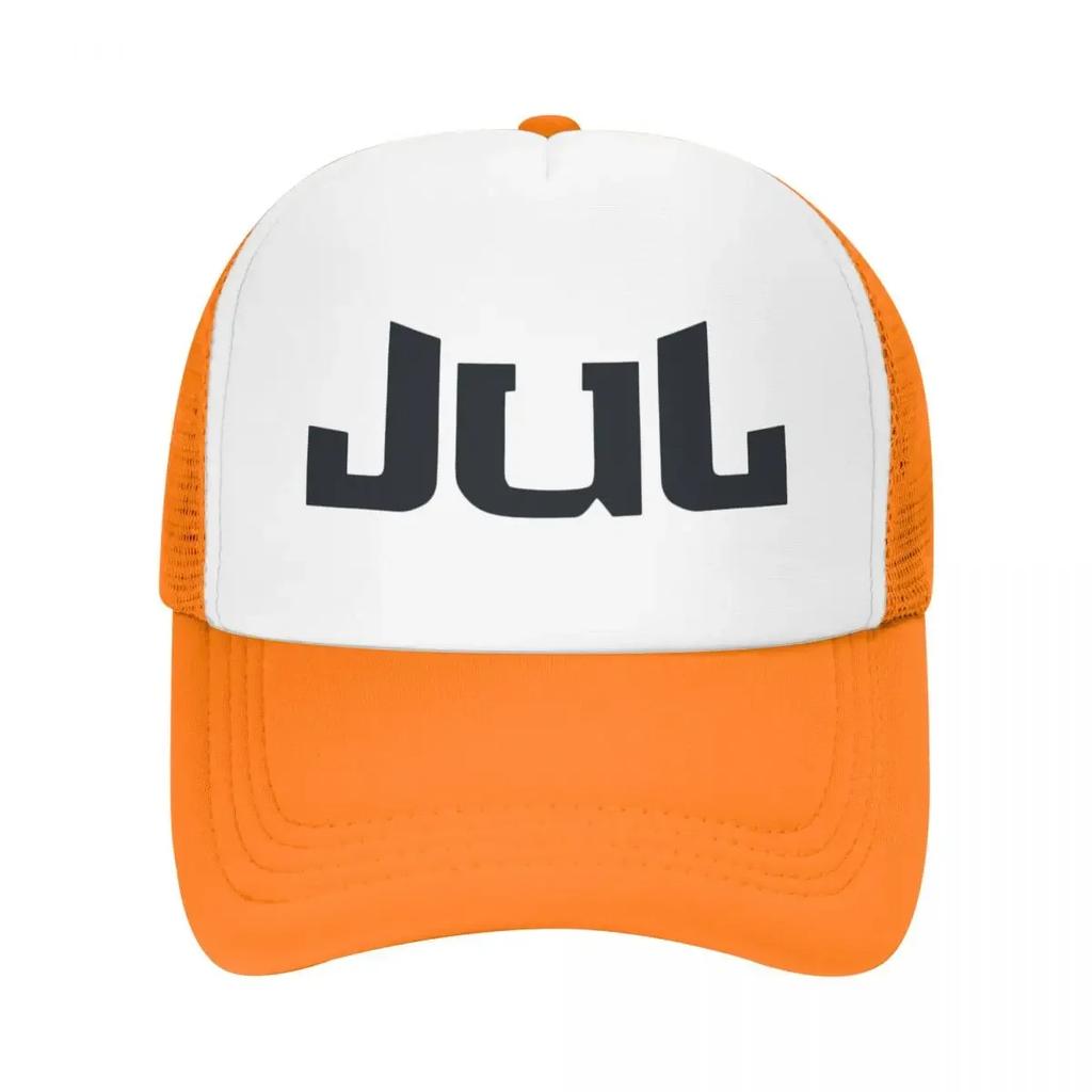Custom Punk Unisex Jul Logo Trucker Hat Adult French Rapper Music Adjustable Baseball Cap for Unisex Women Sports Trucker Cap