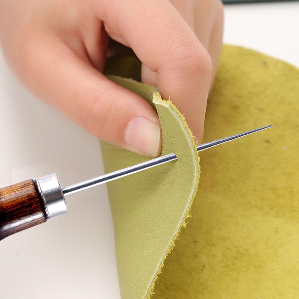 Leather Tool Wood Handle Repair Needles Cone Needle Sewing Accessories Stitching Awl Sewing Awls