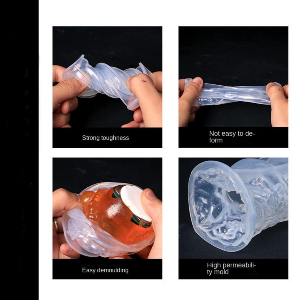 Skull Head Candle Mould Pumpkin Halloween Skull Crafts Silicone Molds Home Decor