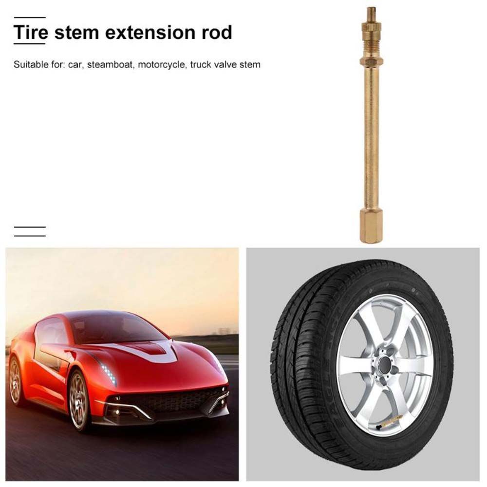 4 Prolunghe Valvole Pneumatici Camion Auto - Asta In Rame Per Stelo Valvola