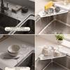 Non-Slip Sink Drainer Triangular Kitchen Sink Storage Shelf  for Kitchen Utensil