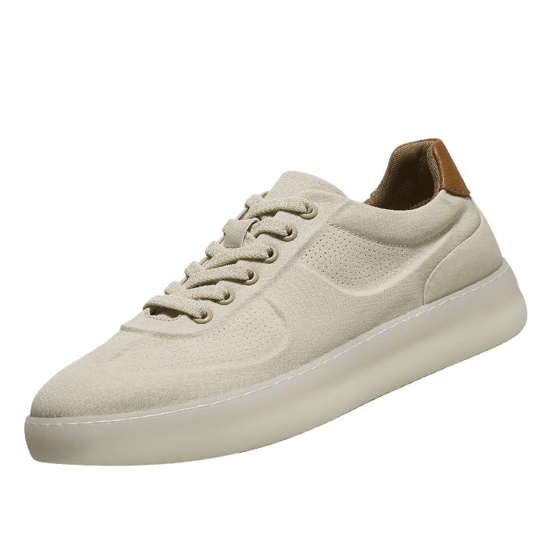 DESAI Men s Perforated Breathable Casual Skate Shoes M бежевый