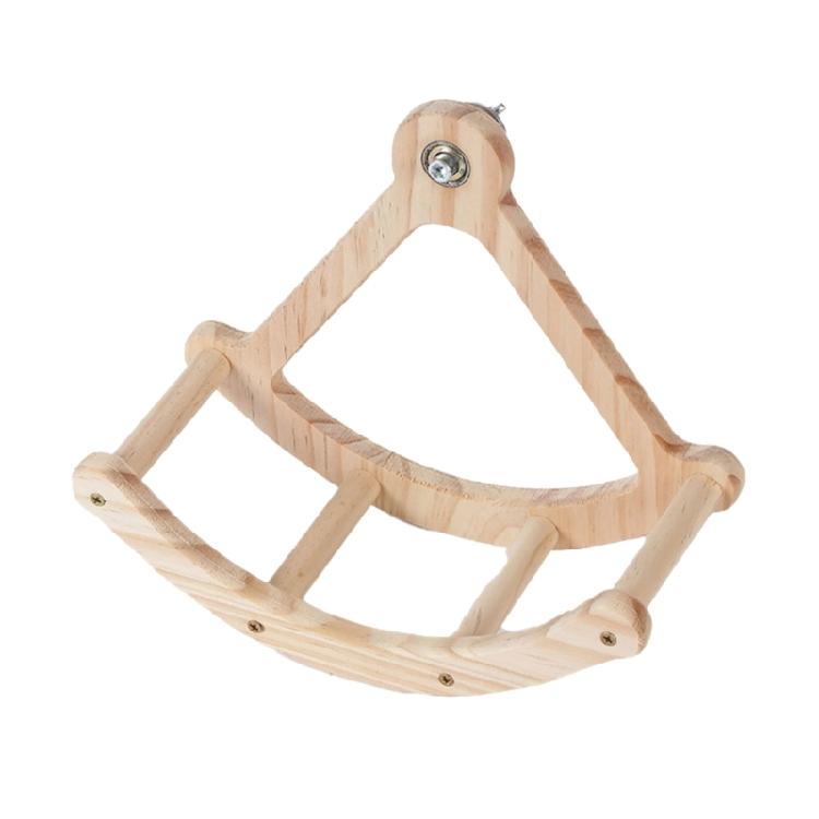 

Pet Perch Cage Mount Rocking Swing With Reinforced Wood Link For Parrots Stress Relief And Climbing Exercise 1