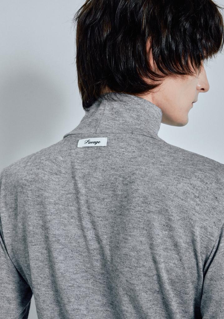 SAVAGE Turtle Neck Jersey - Gray