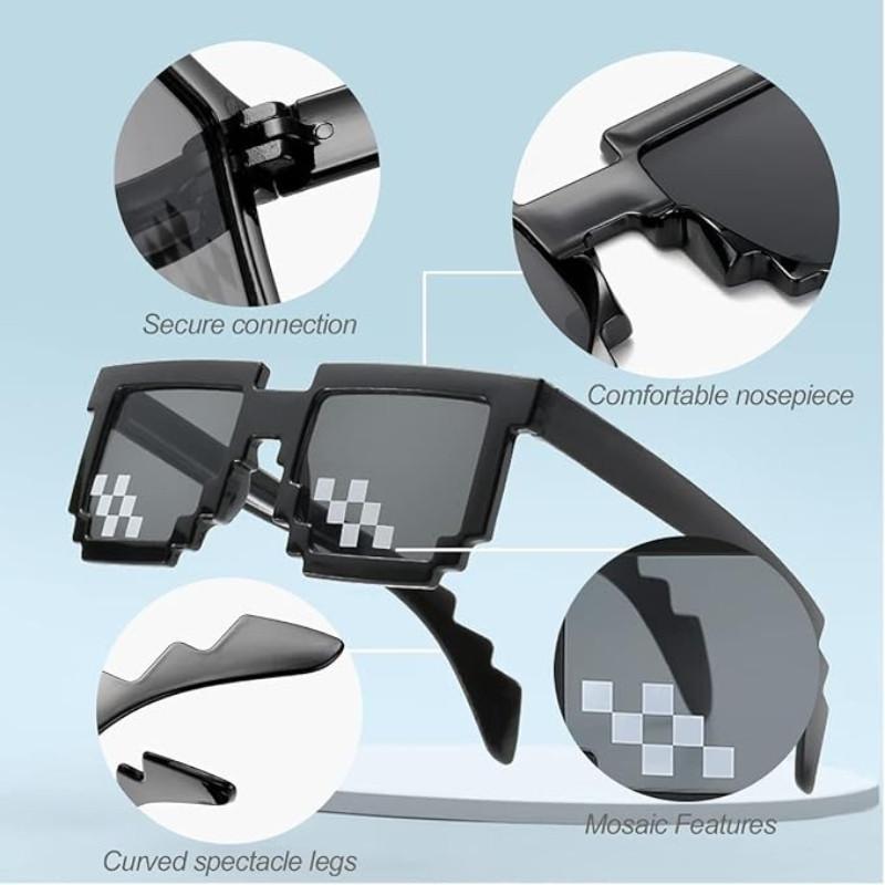 4pcs Googly Eyes Glasses Funny Glasses Pranks Toy Novelty Shaking Giant Eye Glasses Funny Costume Accessories for Dress Up Party