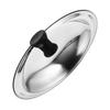 Stainless Steel Pot Lid Universal Frying Round Skillet Construction Airtight Seal with Easy
