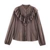 Women's Fashion Striped Layered Decorative Shirt 2025 Hot Selling
