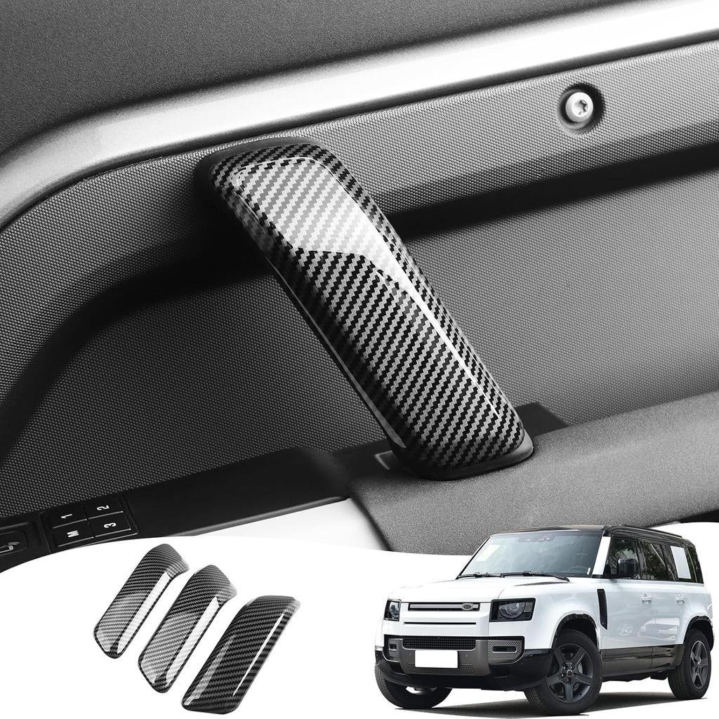 Door Handle Cover Suitable for 2020-2026 Land Rover Defender 90 110 130 Interior Handle Decoration Set Internal Patch armrest Protective Shell