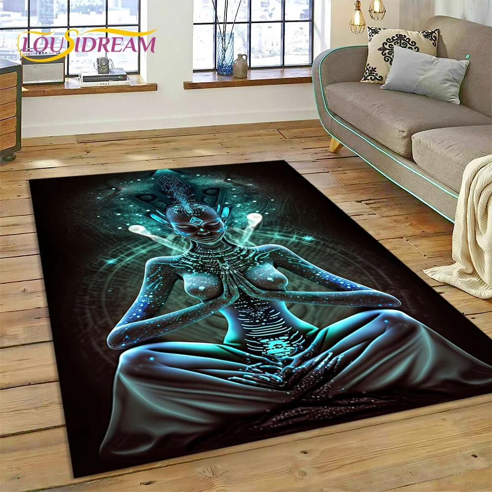 Naturalize Yoga Zen Meditatie Regenboog 7 Chakra Tapijt Vloerkleed voor Thuis Woonkamer Slaapkamer Bank Deurmat Decor, Vloerkleed Antislip Mat