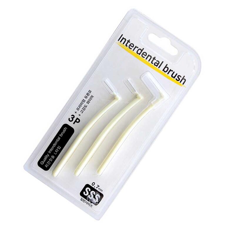 Tägliche Interdentalbürste L-Form SSS 0,7 mm 3er-Pack CH061