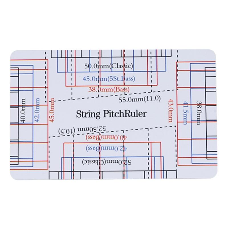 Guitar String Action Gauge Ruler, Guitar Height Gauge, Guitar Set Up Repairing Luthier Tool for Guitar, Ukulele, Banjos