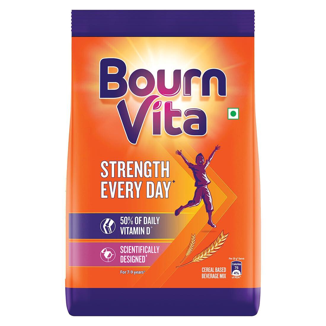 

@ Bournvita Strength Every Day Nutrition Drink 500 g Pouch b059 Zr-2362-60%Off