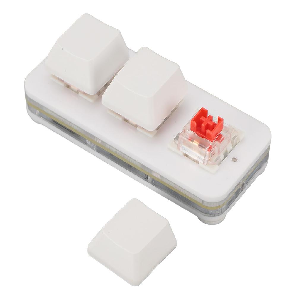 3 Key Keypad USB Mechanical Gaming Keyboard RGB Customized Programmable Keypad with Red for Work