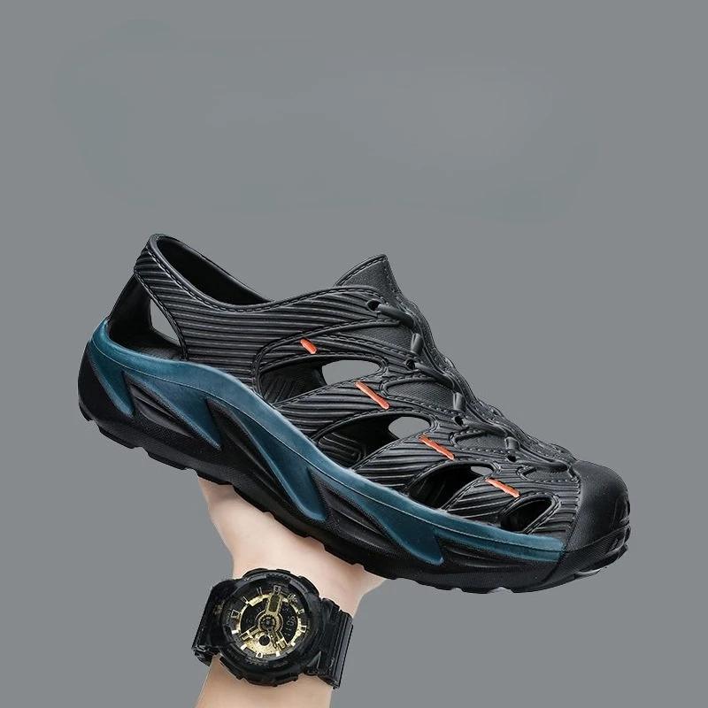 

Модные полые мужские сандалии Мягкие босиком Большой размер Стильные оригинальные Дышащие Оптом Купить Номер 41 в Приветственной сделке Обувь из ЭВА для мужчин 45