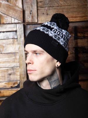 Beanie Iceland with Bubo Black