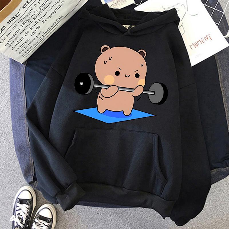 2024 Damen Herren Gothic Streetwear Kawaii Vintage Cartoon Sweatshirts Lustige Grafik Kapuzenpullover Bubu Dudu Y2k Print Hoodies Kleidung