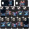 Coque de téléphone pour Samsung Galaxy S25 S23 S22 S21 S24 Ultra FE A05 A06 A15 A16 A36 A37 A35 A54 A55 A56 A57 A25 A26 A53 A17 Jolie Housse Stitch Mignon Lilo