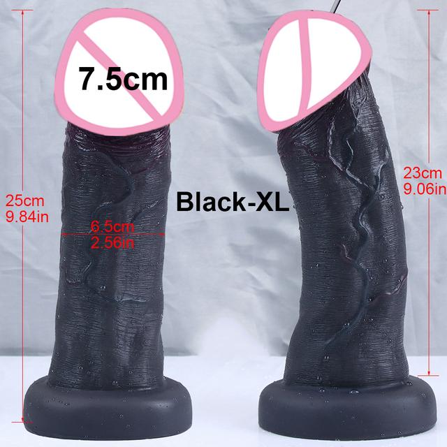 New 7.5cm Big Glans Penis Realistic Dildo Huge Anal Plug Suction Cup Adult Strapon Sex Toys For Woman Vagina Orgasm Masturbation